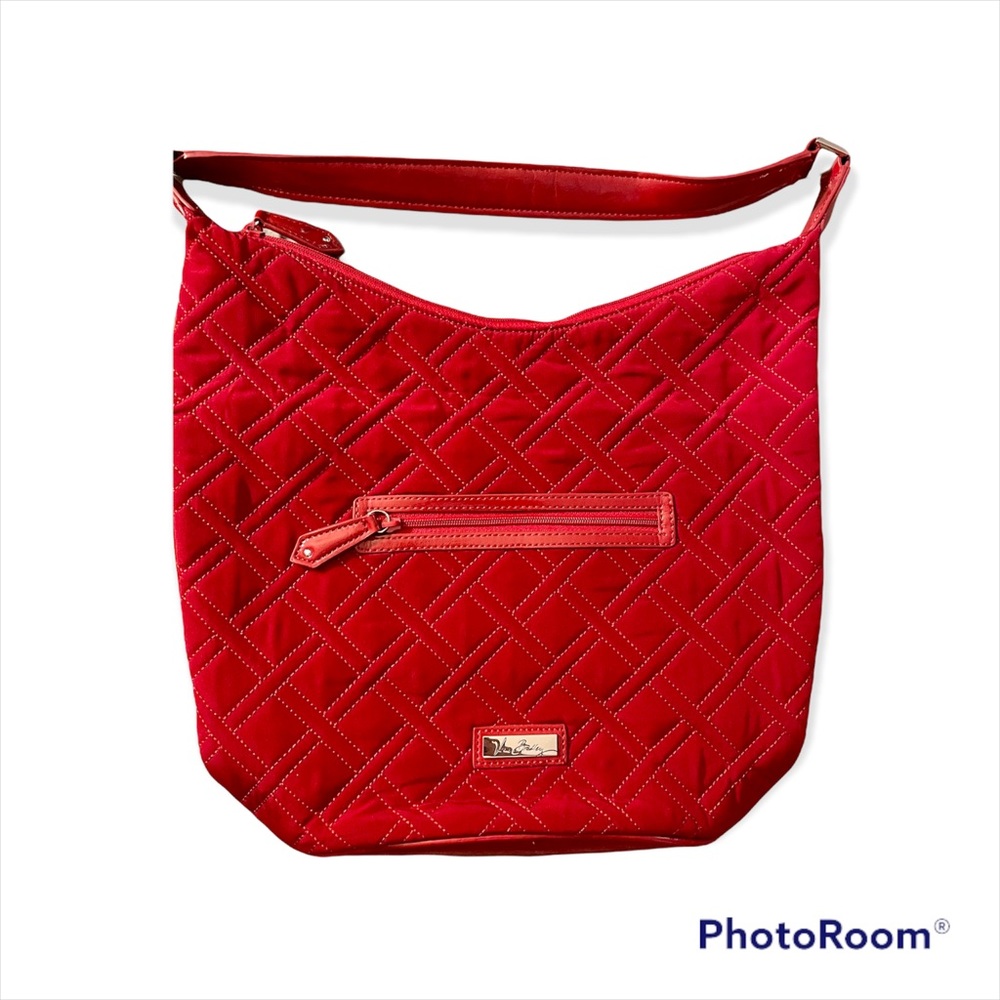 Vera Bradley Quilted Red Shoulder Bag